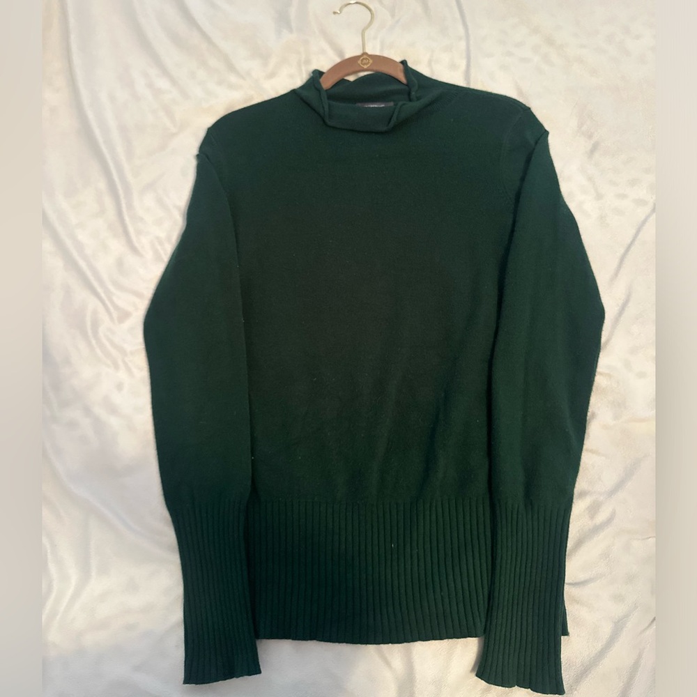 French Connection Women’s S Sweater MockNeck  Dark Green